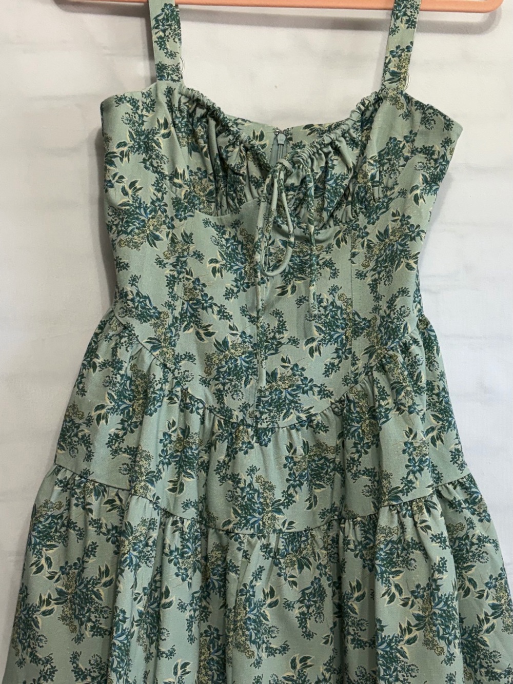 Peppermayo Exclusive Lucie Linen Mini Dress in the print Cloud Nine Floral